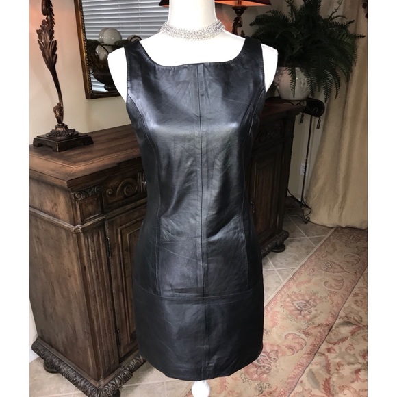 VILA Dresses & Skirts - VILA 100% leather dress